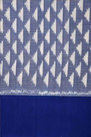 Ikat Design Light Blue Pochampally Cotton Saree