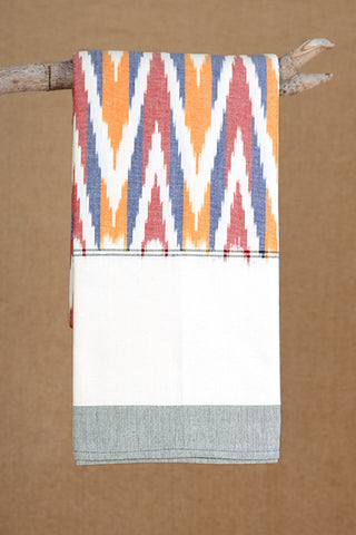 Ikat Design Multicolor Cotton Single Bedspread