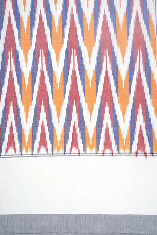 Ikat Design Multicolor Cotton Single Bedspread