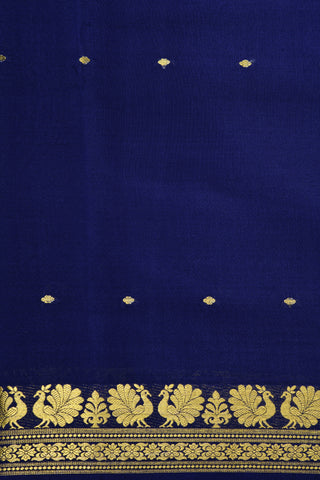 Indigo Blue Mysore Silk Saree