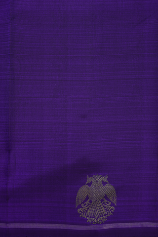Iruthalai Pakshi Border Indigo Purple Kanchipuram Silk Saree