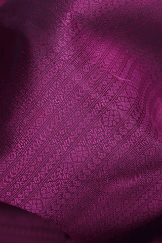 Jacquard Pattern Berry Purple Kanchipuram Silk Saree