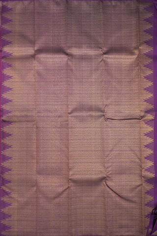 Jacquard Pattern Berry Purple Kanchipuram Silk Saree