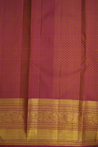 Jacquard Pattern Cocoa Brown Kanchipuram Silk Saree