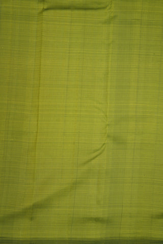 Jacquard Pattern Fern Green Kanchipuram Handloom Silk Saree