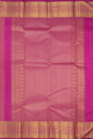 Jacquard Pattern Honey Yellow Kanchipuram Silk Saree