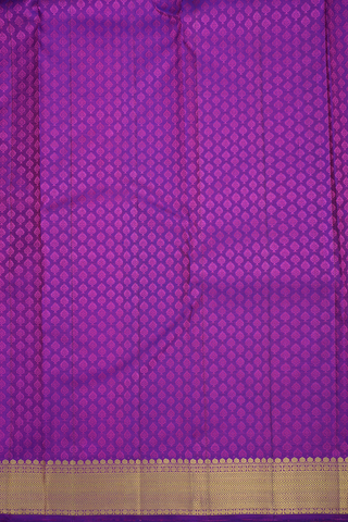 Jacquard Pattern Hot Pink Kanchipuram Silk Saree