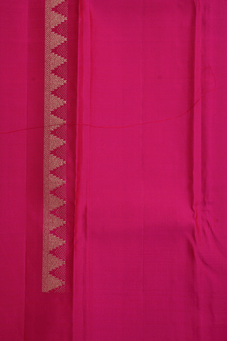 Jacquard Pattern Indigo Blue Kanchipuram Silk Saree