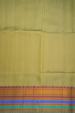 Jacquard Pattern Moss Green Soft Silk Saree