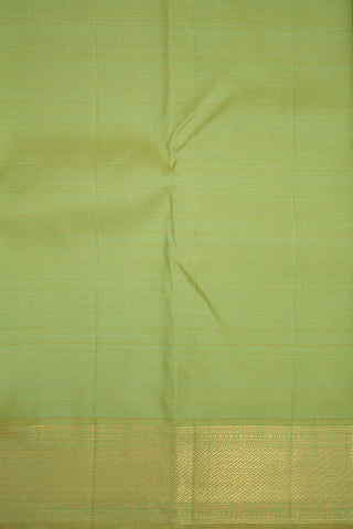 Jacquard Pattern Pastel Green Kanchipuram Silk Saree