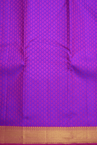Jacquard Pattern Purple Rose Kanchipuram Silk Saree