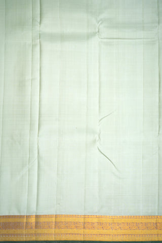Jacquard Pattern Off White Kanchipuram Silk Saree