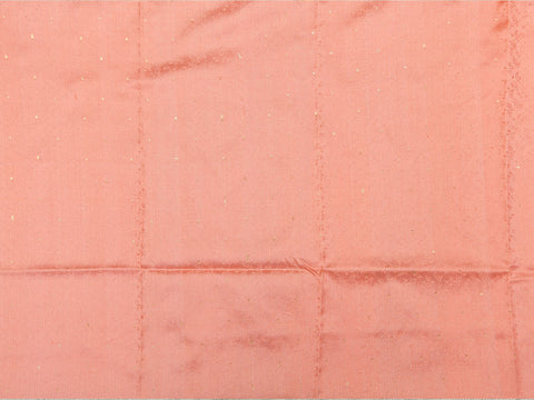 Jacquard Peach Pink Banaras Silk Unstitched Blouse Material