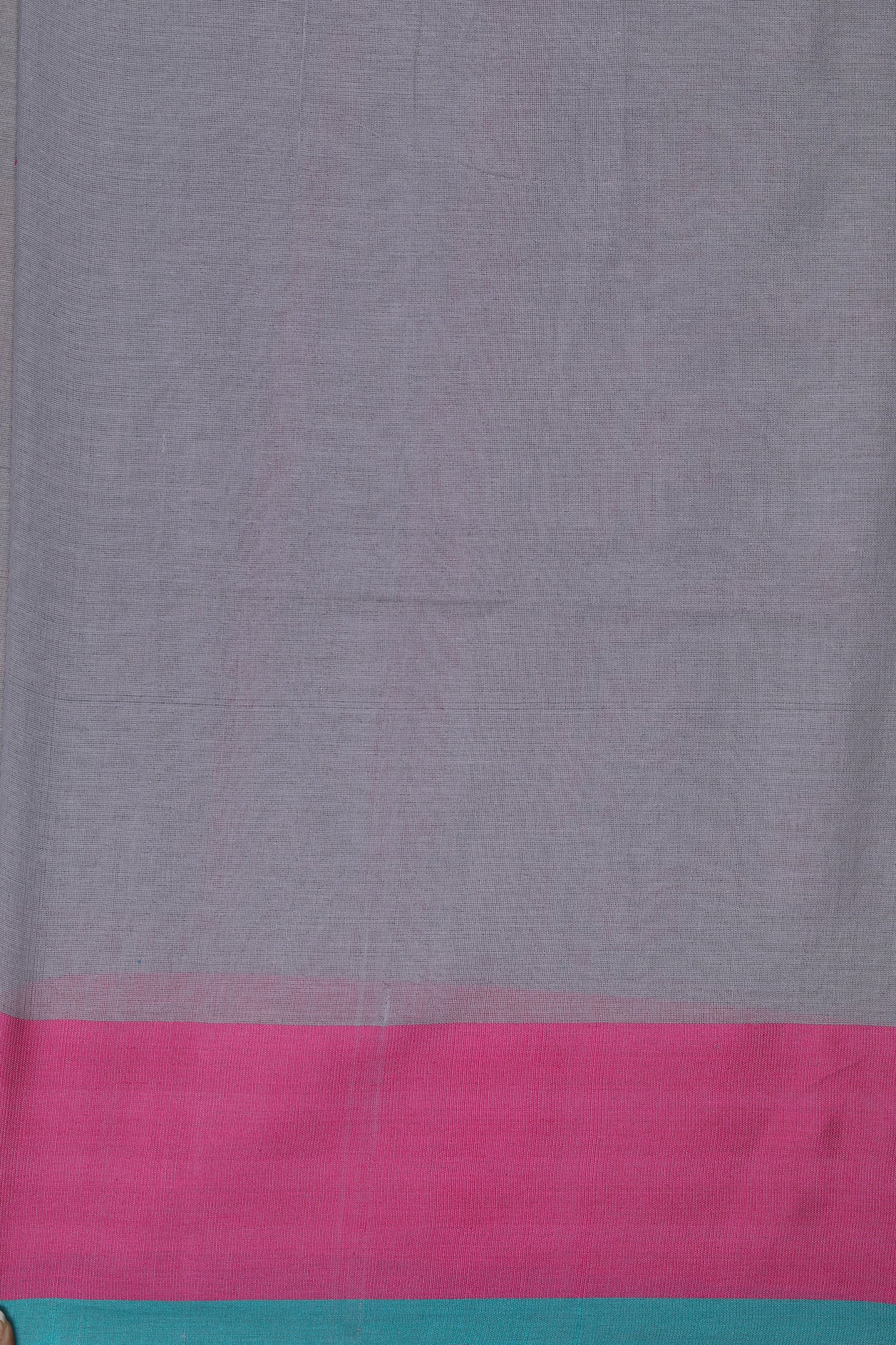 Jamdhani Buttas Taupe Grey Bengal Cotton Saree