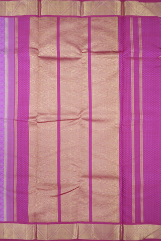 Allover Diamond Design Purple Kanchipuram Silk Saree