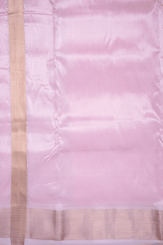 Kuyil Kann Zari Border Pastel Pink Silk Dhoti