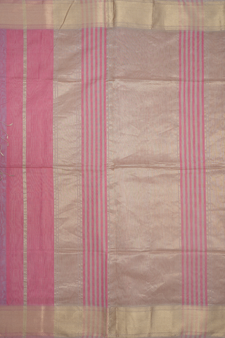 Kuyil Kann Zari Border Tulip Pink Maheswari Silk Cotton
