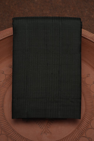 Lightweight Plain Black Kanchipuram Silk Saree