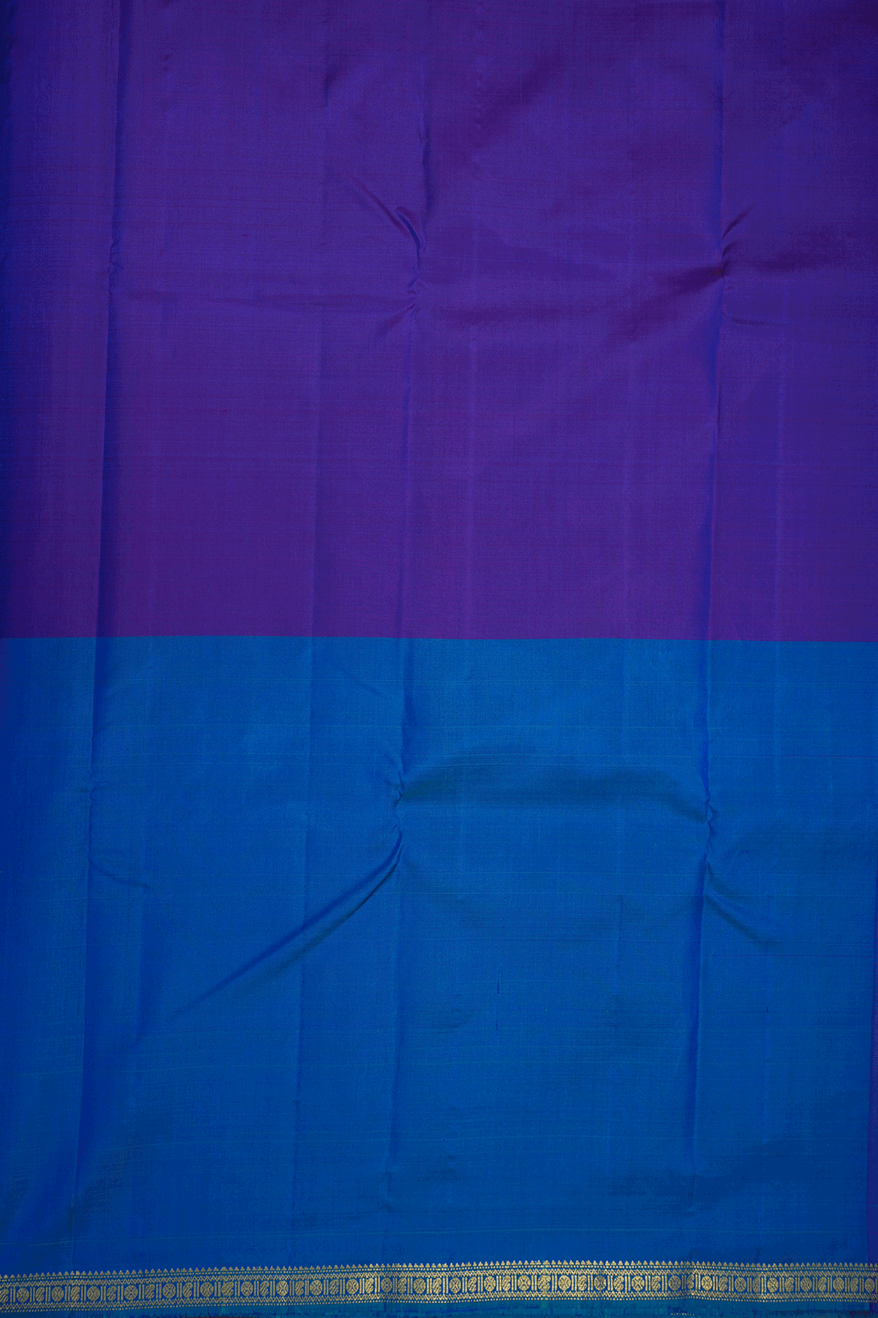 Lightweight Plain Shades Of Blue Kanchipuram Silk Saree