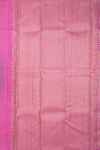 Mandala Design Pink Kanchipuram Silk Saree
