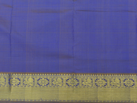 Mayil Chakram Buttas Cobalt Blue Pavadai Sattai Material