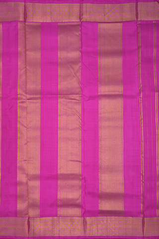 Mayil Kann Border Magenta Kanchipuram Nine Yards Silk Saree