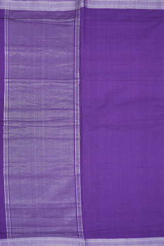 Mayil Kann Border Plain Purple Mangalagiri Cotton Saree