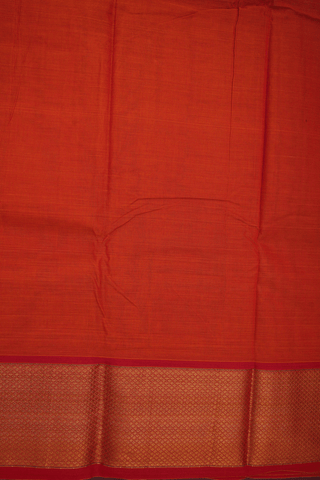 Mayil Kann Border Spiced Orange Chettinadu Cotton Saree