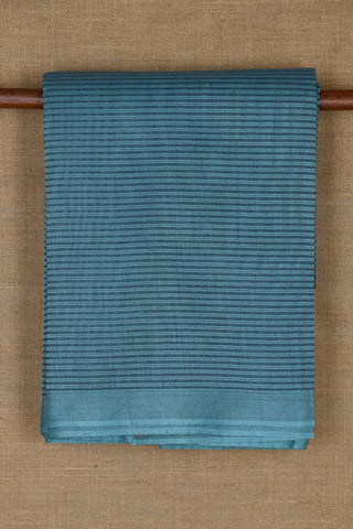 Monochrome Stripes Powder Blue Coimbatore Cotton Saree