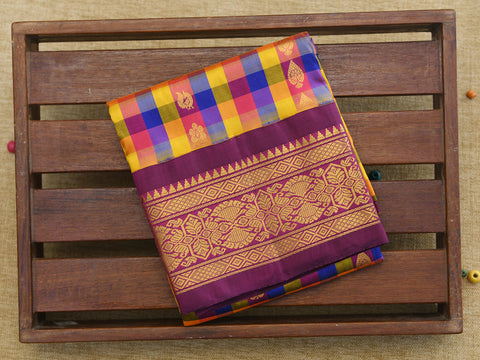 Zari Border Multicolor Pavadai Sattai Material