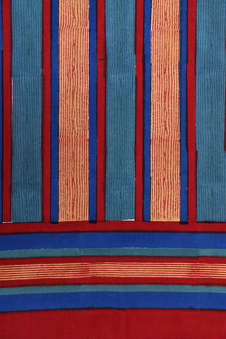 Multicolor Stripes Cotton Single Bedspread