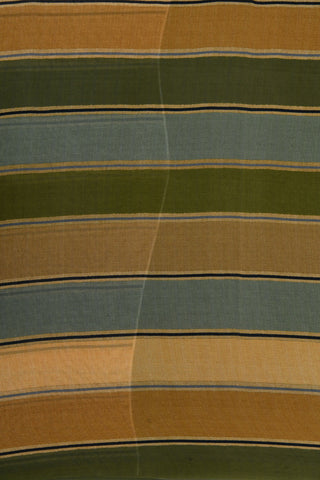 Multicolor Stripes Georgette Silk Saree