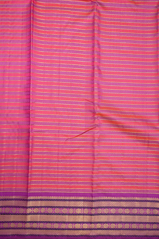 Neli Design Hot Pink And Purple Kanchipuram Silk Saree