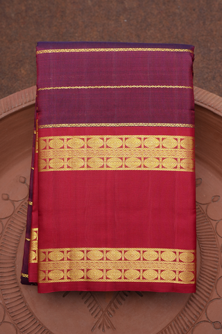 Neli Zari Design Maroon Kanchipuram Silk Saree