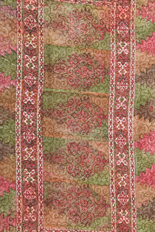 Allover Digital Printed Multicolor Chiffon Saree