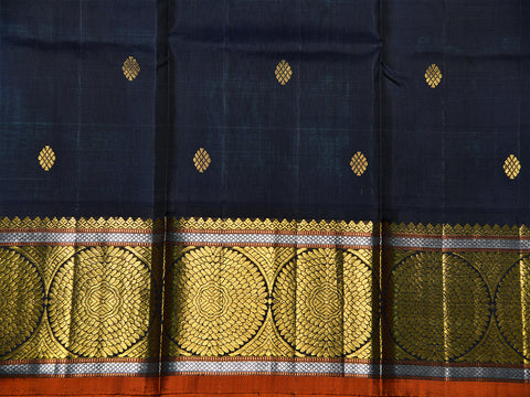 Zari Butta Mint Green Kanchipuram Silk Pavadai Sattai Material