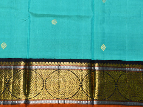 Zari Butta Mint Green Kanchipuram Silk Pavadai Sattai Material
