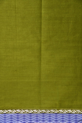 Paisley Design Sap Green Ahmedabad Cotton Saree