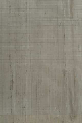 Paisley Border In Buttis Grey Soft Silk Saree