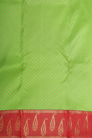 Paisley Border With Paimadi Kattam Pear Green Kanchipuram Silk Saree
