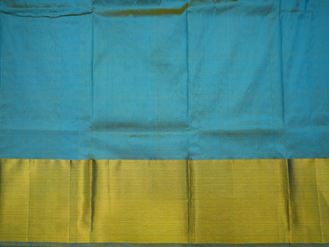 Paisley Buttas Azure Blue Silk Pavadai Sattai Material