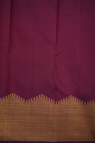 Paisley Buttis Maroon Kanchipuram Silk Saree