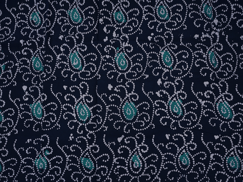 Paisley Design Oxford Blue Cotton Unstitched Salwar Material