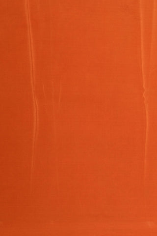 Paisley Digital Printed Ochre Orange Chiffon Saree