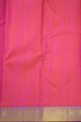 Jacquard Pattern Rani Pink Kanchipuram Silk Saree