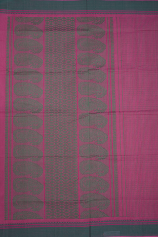 Checks Design Punch Pink Coimbatore Cotton Saree