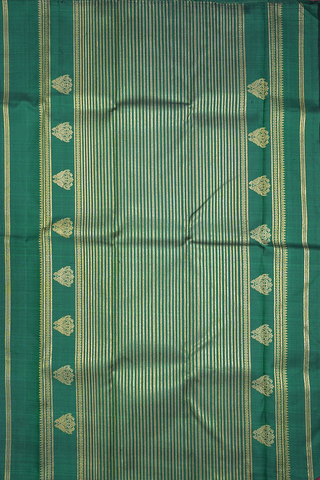 Peacock Floral Buttas Maroon Kanchipuram Silk Saree