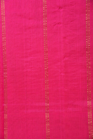 Pinkish Orange Silk Cotton Saree