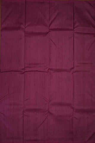 Plain Berry Purple Kanchipuram Silk Saree