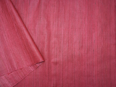 Plain Blush Red Tussar Unstitched Blouse Material